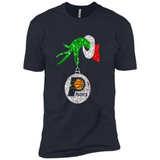 Amazing tee Indiana Pacers Glitter Grinch Monogram Ornament Christmas Gift - Premium Short Sleeve T-Shirt