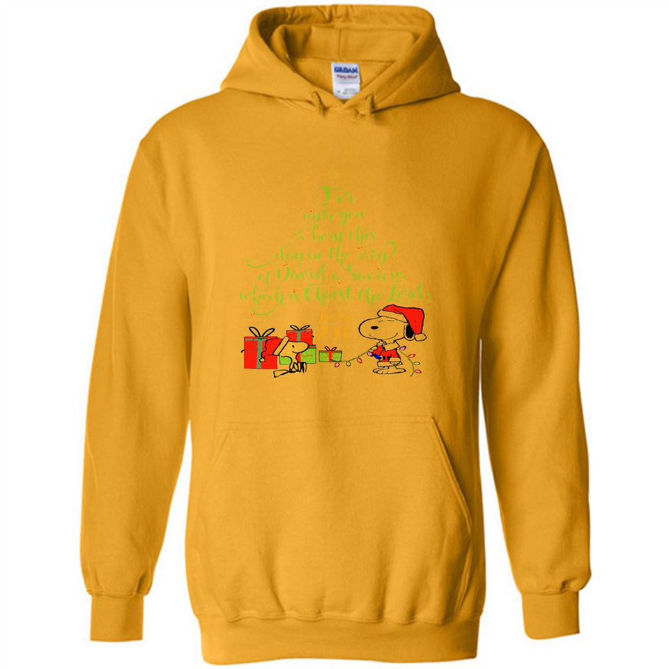 Snoopy Merry Christmas with Christmas tree T-Shirt - Hoodie