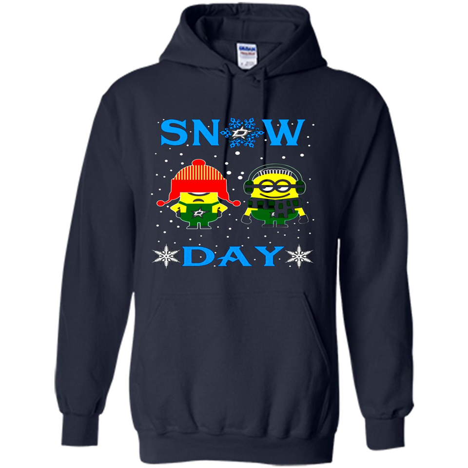 Snow Day Shirt For Dallas Stars Vs Minion Fans pingpong