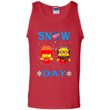 Snow Day Shirt For Detroit Red Wings Vs Minion Fans pingpong