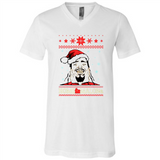 Home Malone Christmas Sweater PINGPONG - Canvas Unisex V-Neck