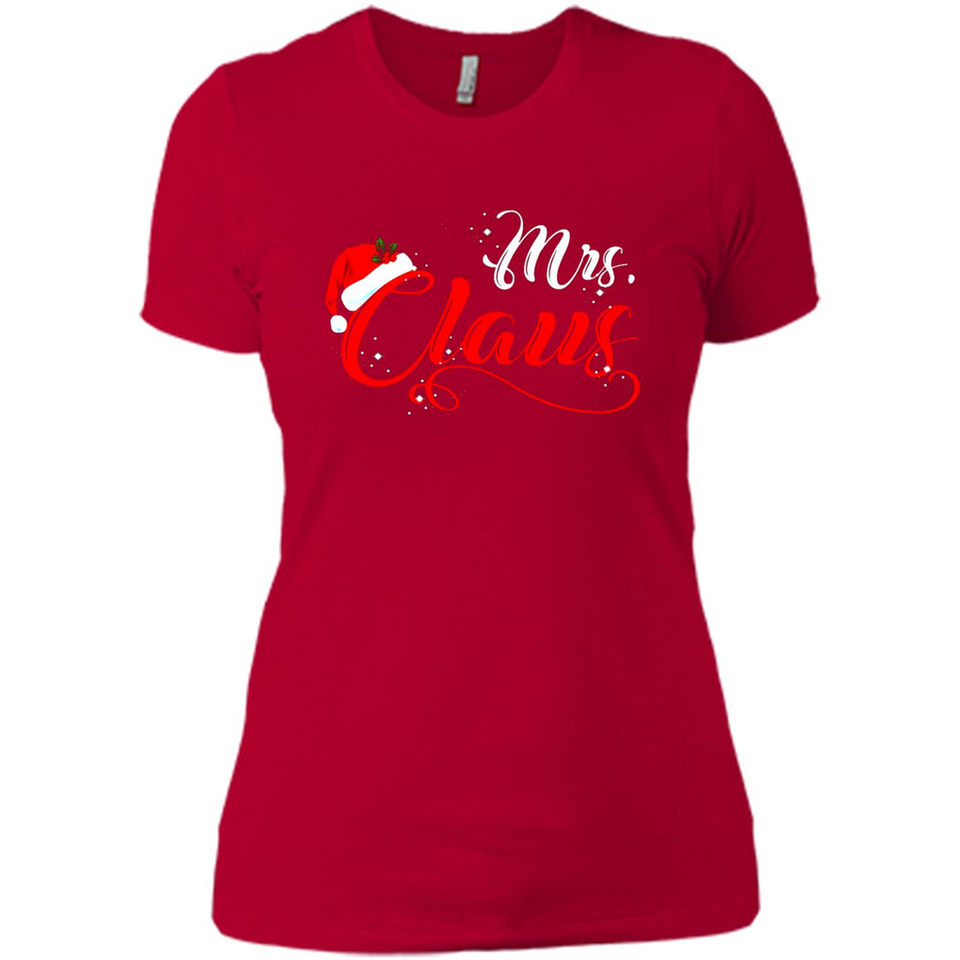 Mrs. Claus Santa Claus Merry Xmas T-Shirt - Ladies' Boyfriend T-Shirt
