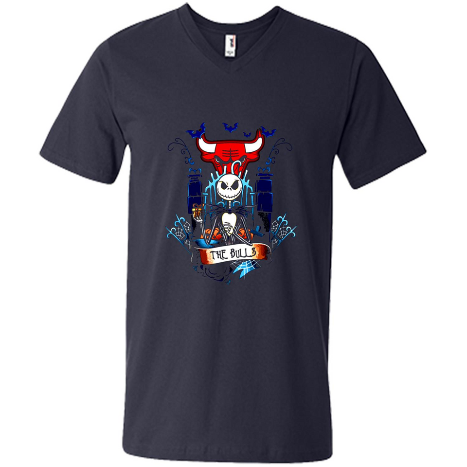 Chicago Bulls Halloween The Nightmare Before Christmas - Men's V-Neck
