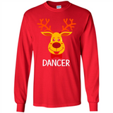 Dancer Santa Claus Funny Xmas Holiday T-Shirt - Long Sleeve T-Shirt
