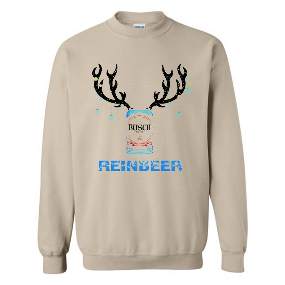 Busch Reinbeer Funny Beer Reindeer Christmas Sweatshirt - Sweatshirt
