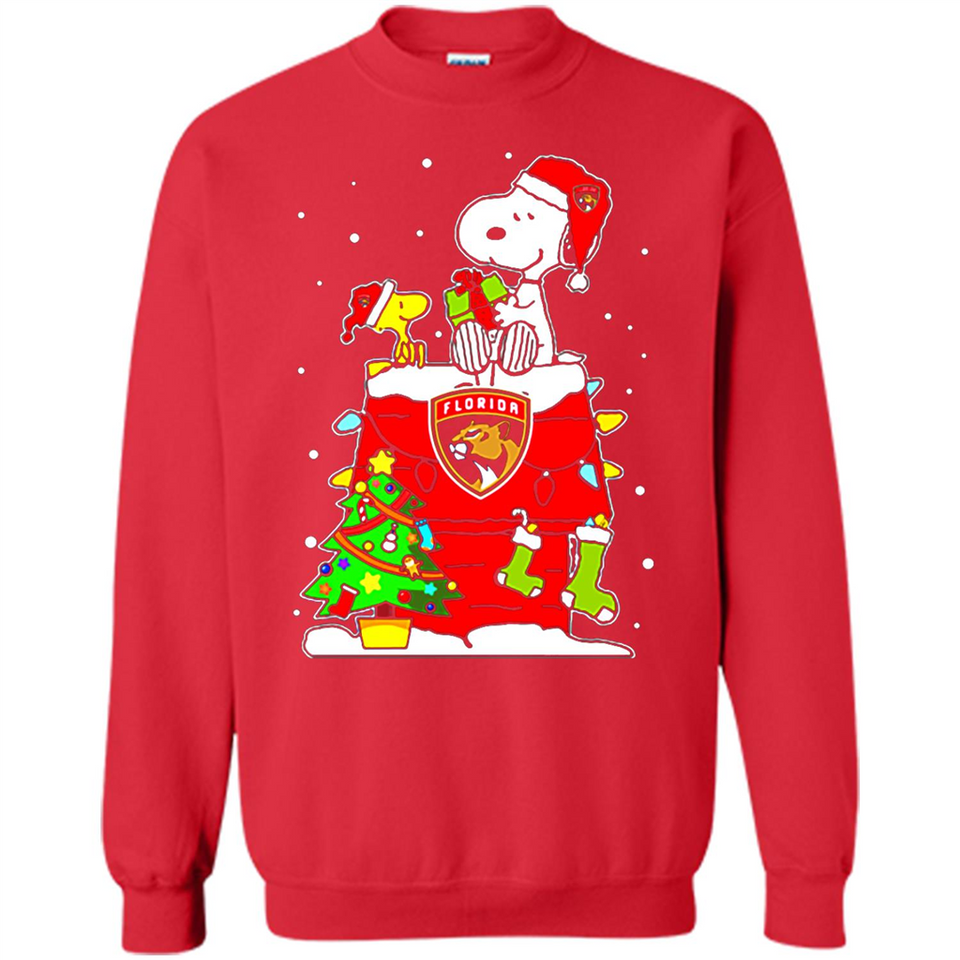 Florida Panthers Snoopy Ugly Christmas Sweaters - Sweatshirt