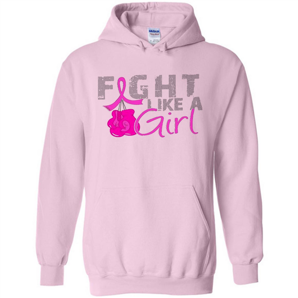 Fight Like A Girl Breast Cancer Awareness - Hoodie