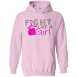 Fight Like A Girl Breast Cancer Awareness - Hoodie