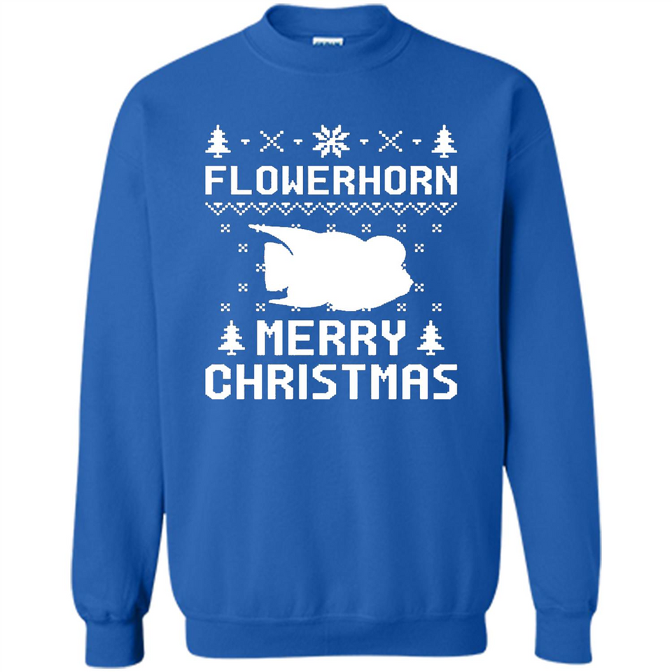 Flowerhorn Christmas T-shirt, Ugly Christmas Sweater - Sweatshirt