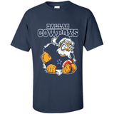 Grumpy Santa Claus Dallas Cowboys Football Team PINGPONG