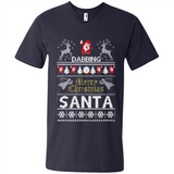 Dabbing Santa Ugly Christmas - Men's V-Neck