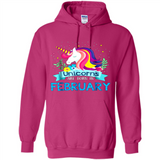 Unicorns are born in February Birthday Rainbow Gift Custom Ultra Cotton