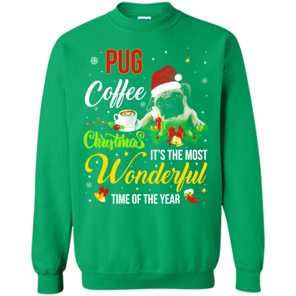 Pug Coffee Wonderful Christmas