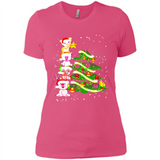 Pigs Christmas T Shirt PINGPONG - Ladies' Boyfriend T-Shirt