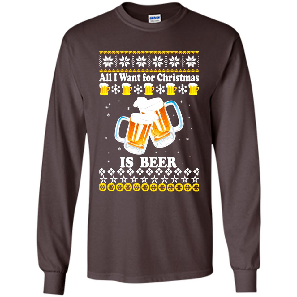 All I want for Christmas is Beer Sweater PINGPONG