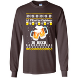 All I want for Christmas is Beer Sweater PINGPONG