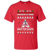 Namastay at home and wait for Santa Christmas sweatshirt PINGPONG