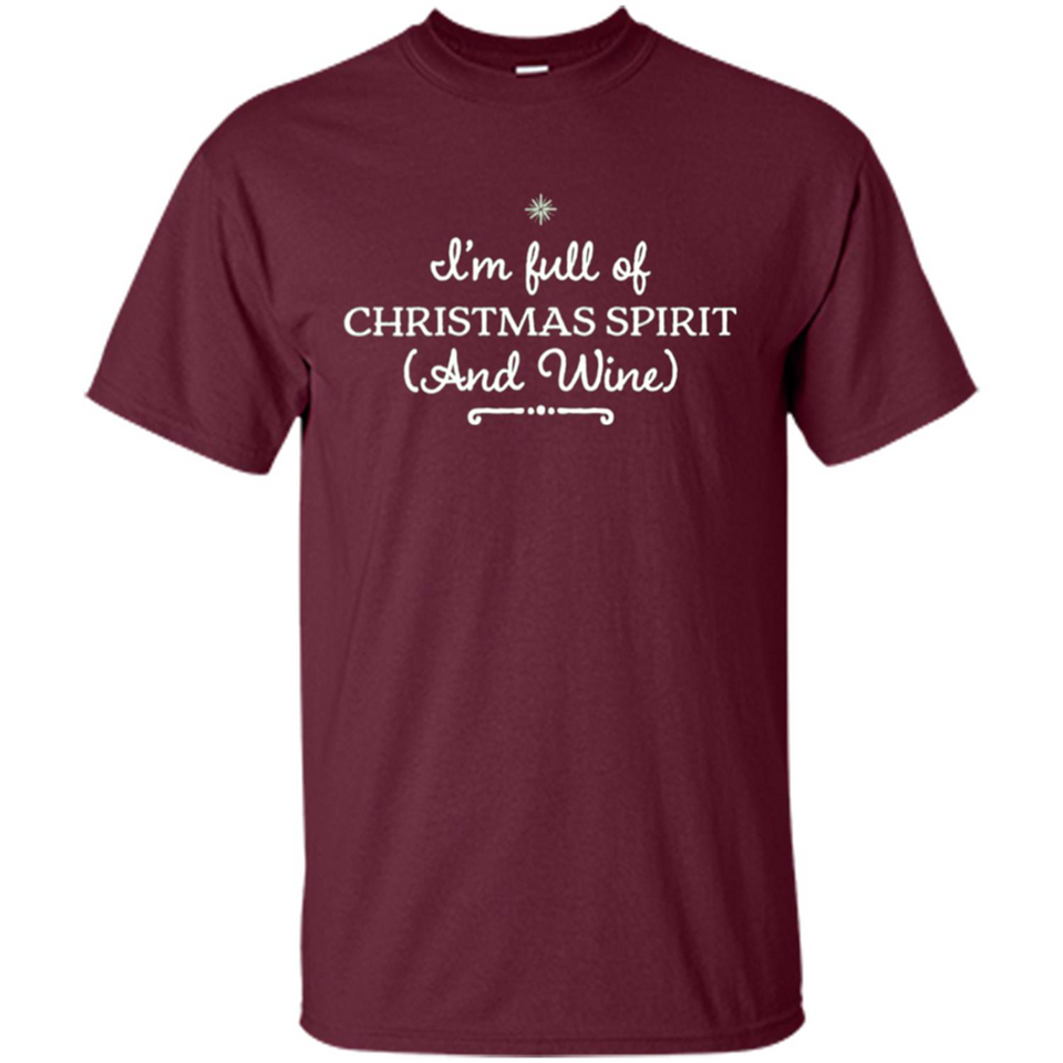 Christmas Tshirt for Women - Christmas Wine