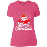 Merry Christmas Pig s - Ladies' Boyfriend T-Shirt