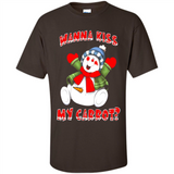 Snowman Wanna Kiss My Carrot Christmas - Shirt
