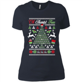 Chemist Tree Shirt Oh Chemistry Tree Ugly Christmas - Ladies' Boyfriend T-Shirt