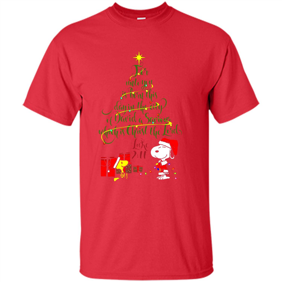 Snoopy Christmas Tree T-Shirt - Shirt