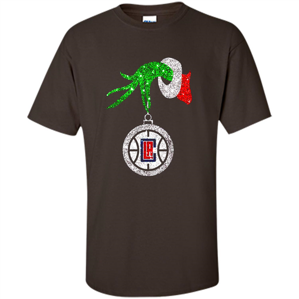 Amazing shirt Los Angeles Clippers Glitter Grinch Monogram Ornament Christmas Gift - Shirt