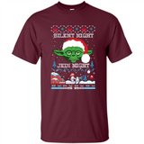 YODA SILENT NIGHT JEDI NIGHT CHRISTMAS UGLY SWEATER