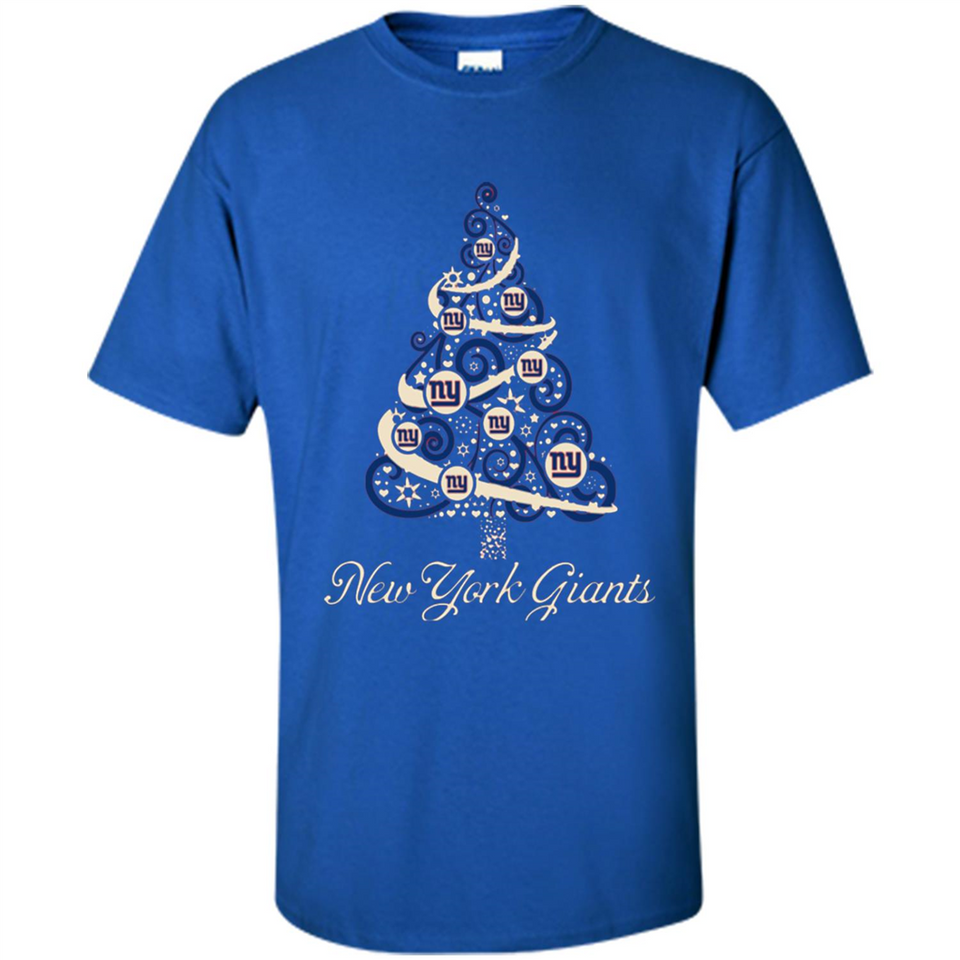 New York Giants NFL Football Team Logo Christmas Tree T-Shirt - Shirt