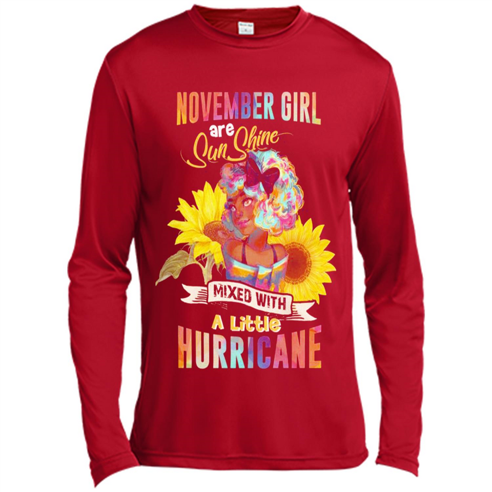 November Girls Sunflower - Canvas Long Sleeve T-Shirt