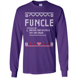 Mens Christmas Funcle Definition - Long Sleeve T-Shirt
