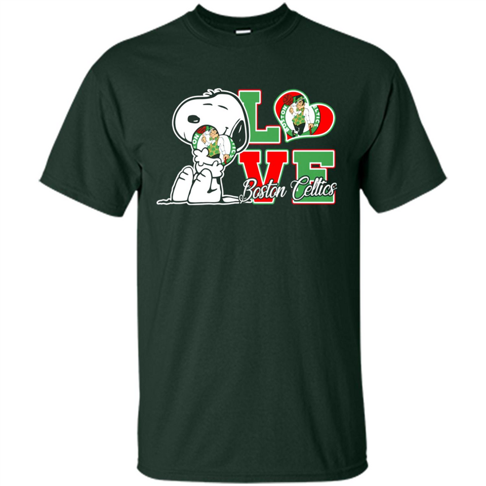 Snoopy loves NBA Boston Celtics - Shirt