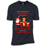 Never Underestimate A November Woman Watches Hallmark Movies Sweatshirt PINGPONG
