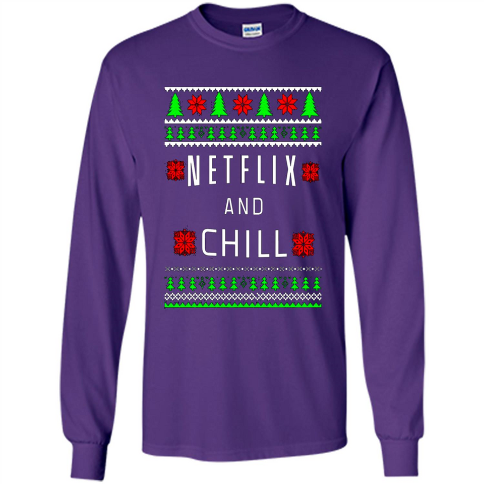Netflix And Chill Christmas sweater PINGPONG