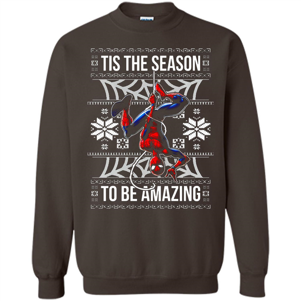 Marvel Spider Man Tis The Season To Be Amazing Ugly Christmas Mug PINGPONG - Sweatshirt