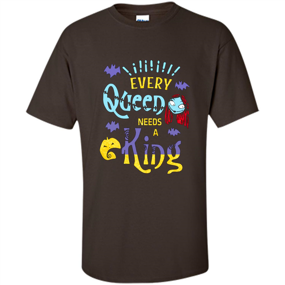 Nightmare Before Christmas Shirt - Sally Glitter Shirt - Every Queen needs a King PINGPONG