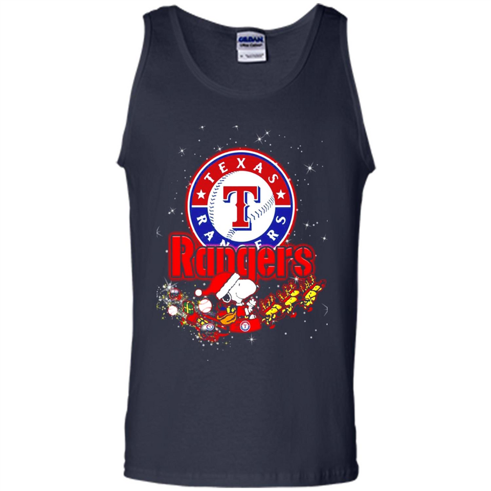 Snoopy Christmas Texas Rangers - Tank Top