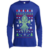 Octopus Ugly Sweater Christmas - Canvas Long Sleeve T-Shirt