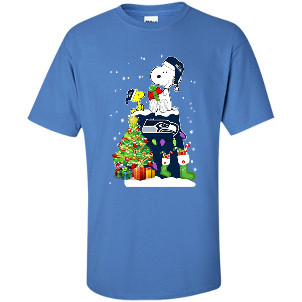 SEATTLE SEAHAWKS SNOOPY & WOODSTOCK CHRISTMAS