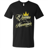 Queens Are Born In November Golden T-Shirt