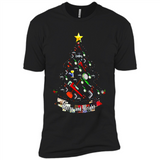 Merry And Bright Plumber Christmas Tree Shirt PINGPONG - Premium Short Sleeve T-Shirt