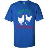Christmas Chicken Shirt Santa Hens Lover Funny Farmer Gift - Shirt