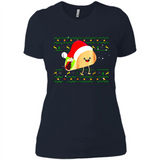 TACO Santa Hat Ugly Christmas shirt Ladies' Boyfriend