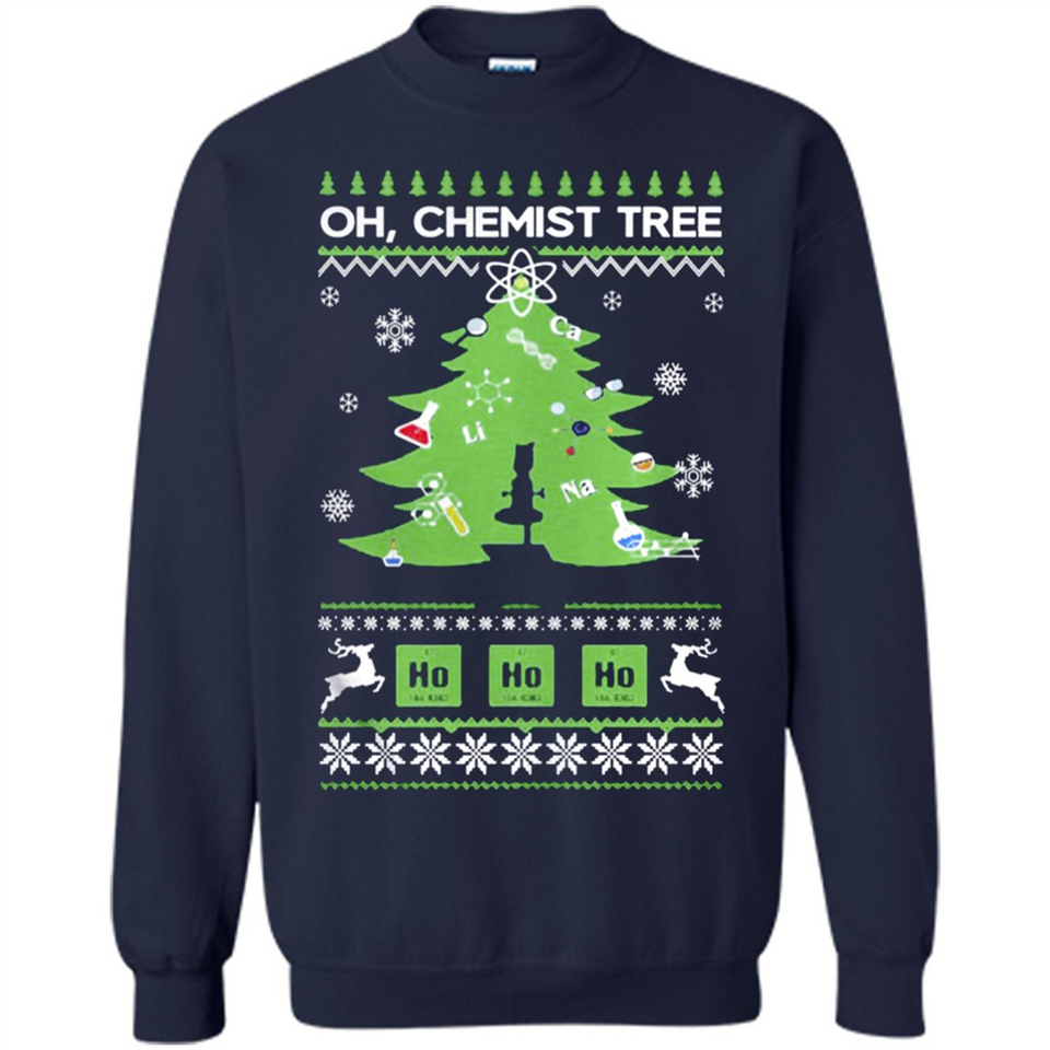 Oh Chemist Tree Ugly Christmas Sweater - Sweatshirt