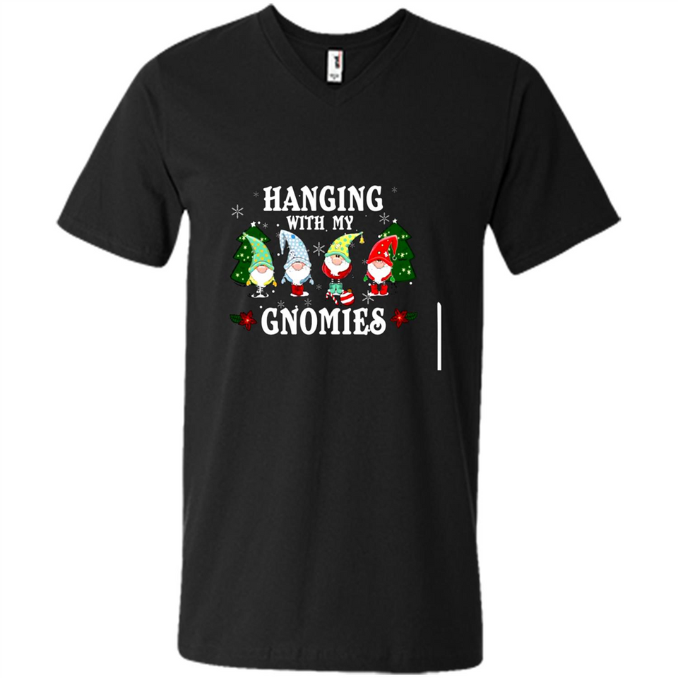 Christmas Garden Gnome Hanging With My Gnomies - Men's V-Neck