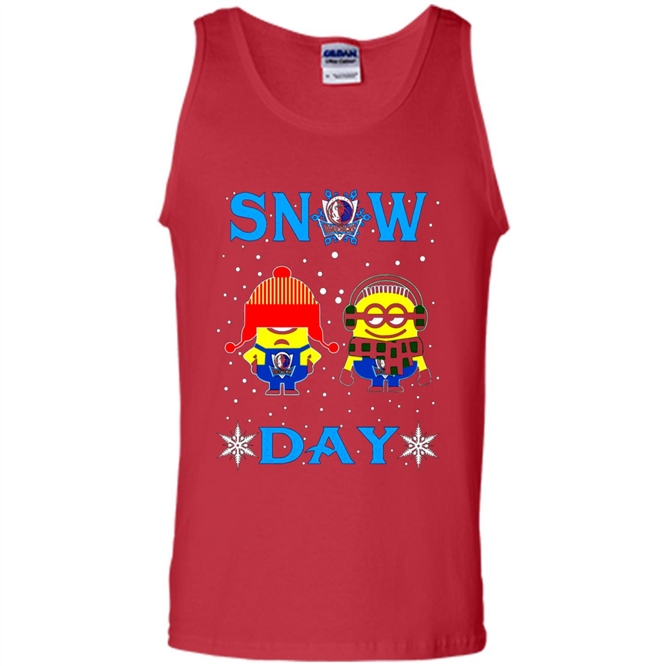 Snow Day Shirt For Dallas Mavericks Vs Minion Fans pingpong