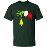 Funny Grinch Hand Holding Christmas Tree Ornament Christmas PING PONG