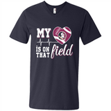 Florida State Seminoles Football My Heart is on that Field - Men's V-Neck