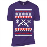 Rifle I Want Rifle Guns For Christmas ugly - Premium Short Sleeve T-Shirt