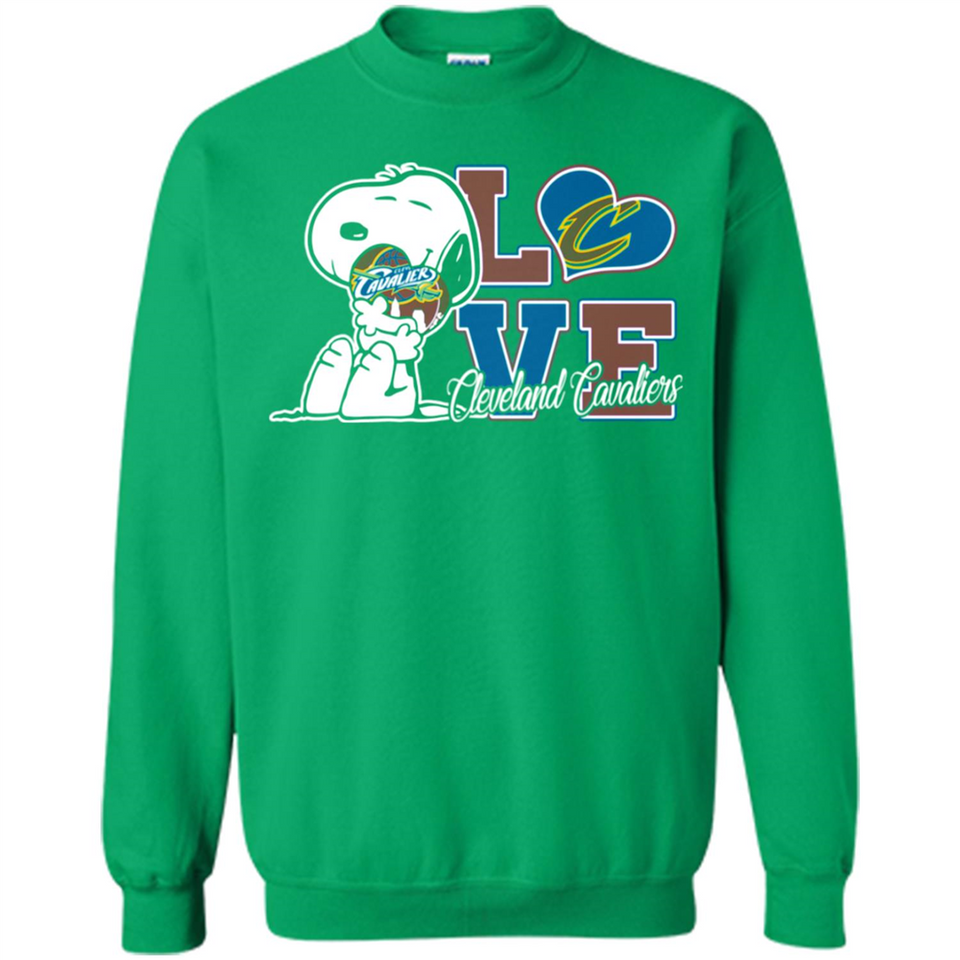 Snoopy loves NBA Cleveland Cavaliers - Sweatshirt
